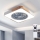 Brilagi - затемнюваний стельовий світильник з вентилятором LED/38W/230V 3000-6500K 3000-6500K 50x50 cm білий/дуб + дистанційне керування