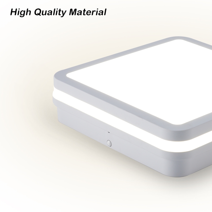 Brilagi - зовнішній LED-світильник з датчиком BENE LED/24W/230V 26x26 см білий IP54