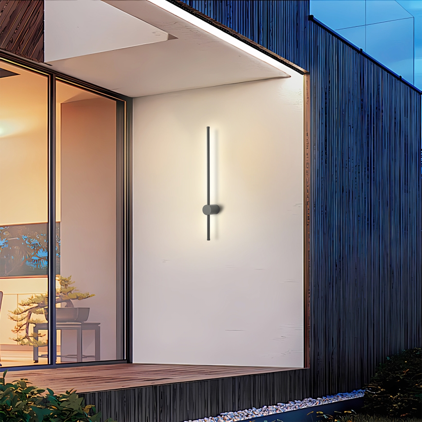 Brilagi - зовнішній настінний світильник AURA LED/12W/230V 4000K IP54 65 cm антрацит