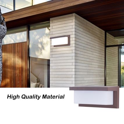 Brilagi - Зовнішній настінний світильник BRICKY 1xE27/60W/230V коричневий IP54