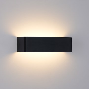 Brilagi - зовнішній настінний світильник DONNANI LED/12W/230V чорний IP44