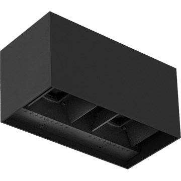 Brilagi - зовнішній настінний світильник DOUBLE CUBE LED/12W/230V чорний IP65