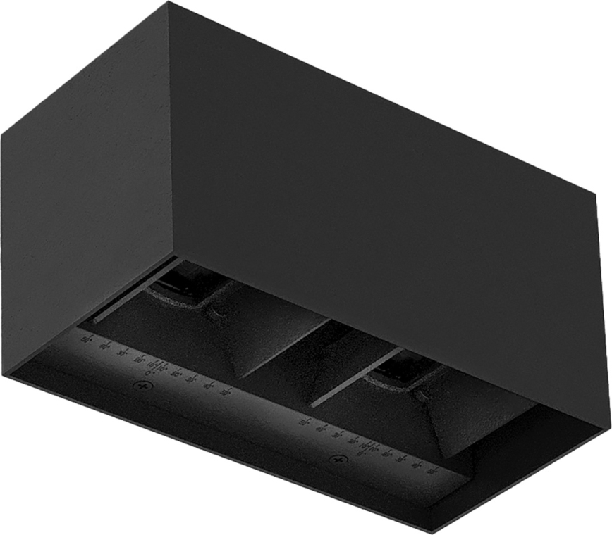 Brilagi - зовнішній настінний світильник DOUBLE CUBE LED/12W/230V чорний IP65