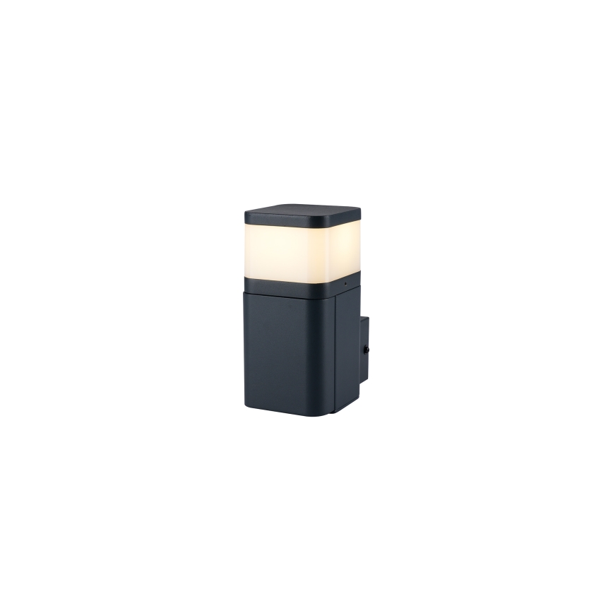 Brilagi - Зовнішній настінний світильник PILLAR з розеткою SCHUKO 1xG9/11W/230V IP44 антрацит