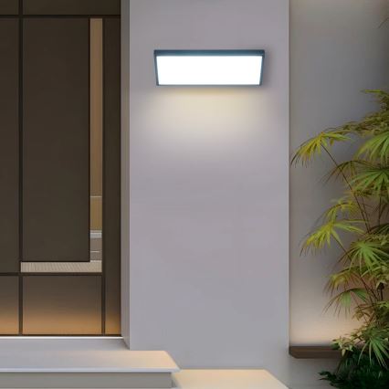 Brilagi - LED зовнішній настінний світильник із датчиком TRIANGLE LED/42W/230V антрацит IP65