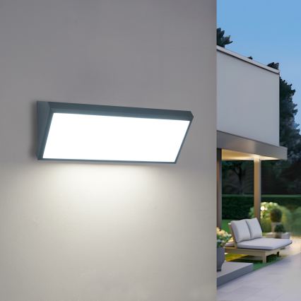 Brilagi - LED зовнішній настінний світильник із датчиком TRIANGLE LED/42W/230V антрацит IP65