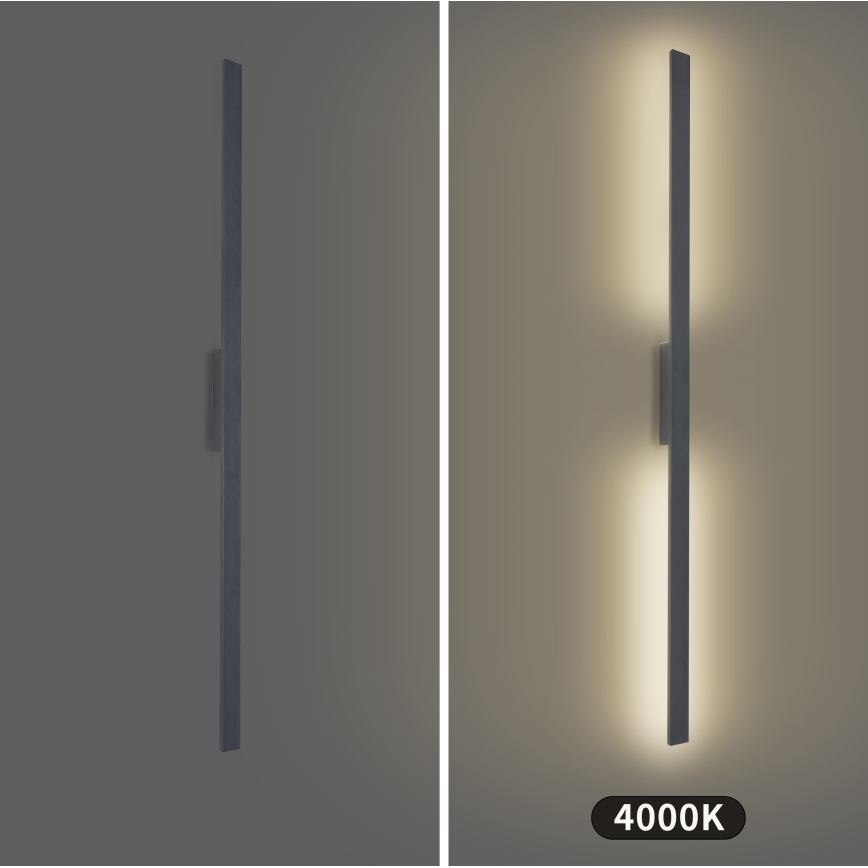 Brilagi - LED зовнішній настінний світильник LUNA LED/30W/230V 4000K IP65 150 cm антрацит CRI 90