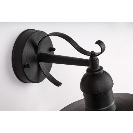 Brilagi - Зовнішній настінний світильник MOLDE 1xE27/60W/230V IP44 чорний