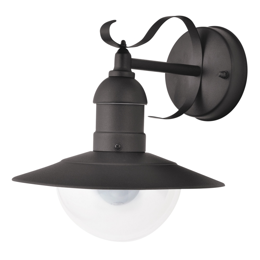 Brilagi - Зовнішній настінний світильник MOLDE 1xE27/60W/230V IP44 чорний
