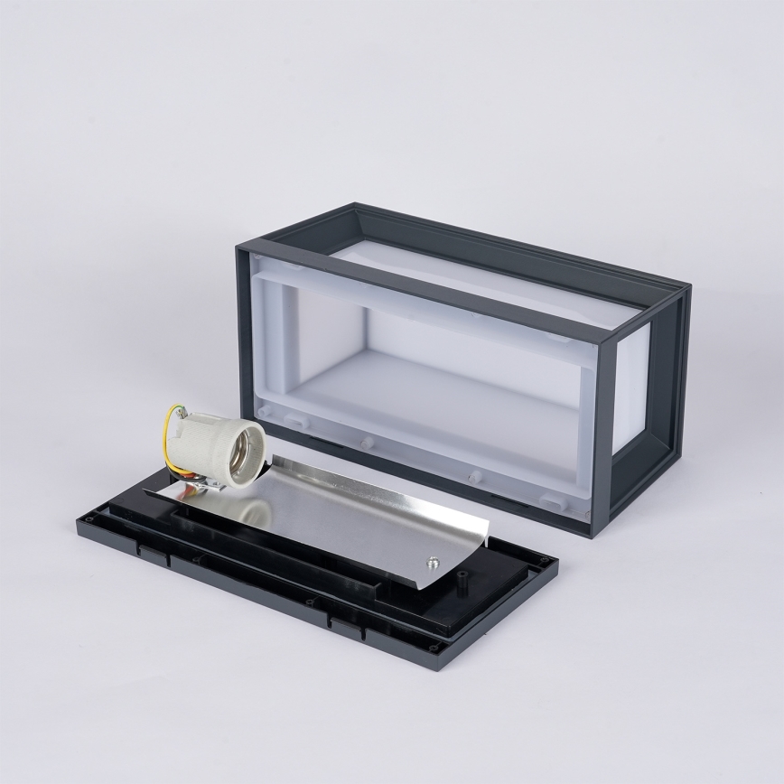 Brilagi - Зовнішній настінний світильник PARKER 1xE27/60W/230V антрацит IP44