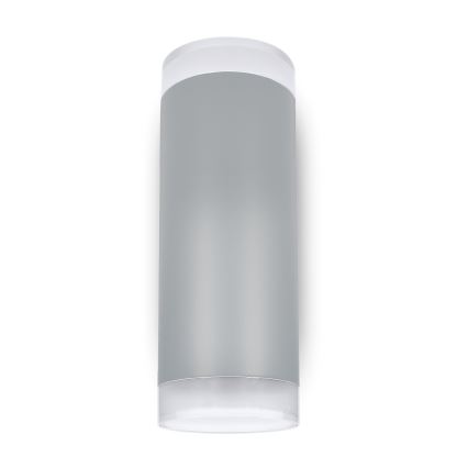 Brilagi - LED RGBW затемнюваний зовнішній настінний світильник MATERA 2xGU10/4,8W/230V 3000K IP54 сірий + пульт дистанційного керування