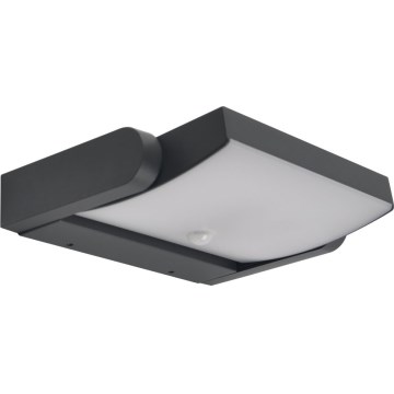 Brilagi - Зовнішній настінний світильник з LED та сенсором ANKLE LED/18W/230V 4000K IP65 антрацит
