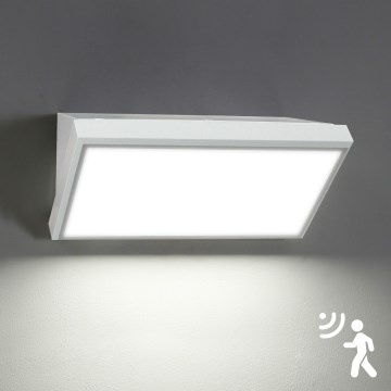 Brilagi - Зовнішній настінний світильник з LED та сенсором TRIANGLE LED/20W/230V білий IP65