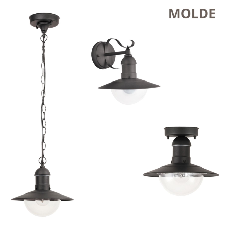 Brilagi - Зовнішній підвісний світильник MOLDE 1xE27/60W IP44 чорний