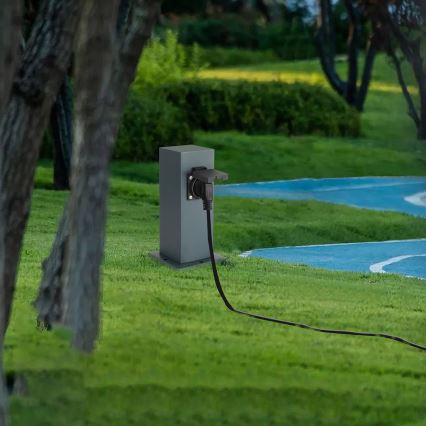 Brilagi - Зовнішній розподільчий стовпчик PILLAR 1Z SCHUKO 230V IP44 антрацит