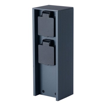 Brilagi - Зовнішній стовпчик-розетка PILLAR 2Z SCHUKO 230V IP44 антрацит