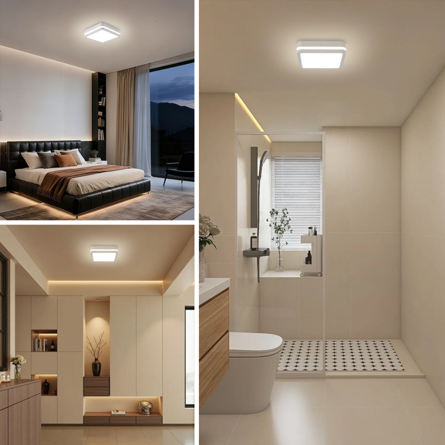 Brilagi - зовнішній світильник BENE LED/24W/230V, 26x26 см, білий, IP54