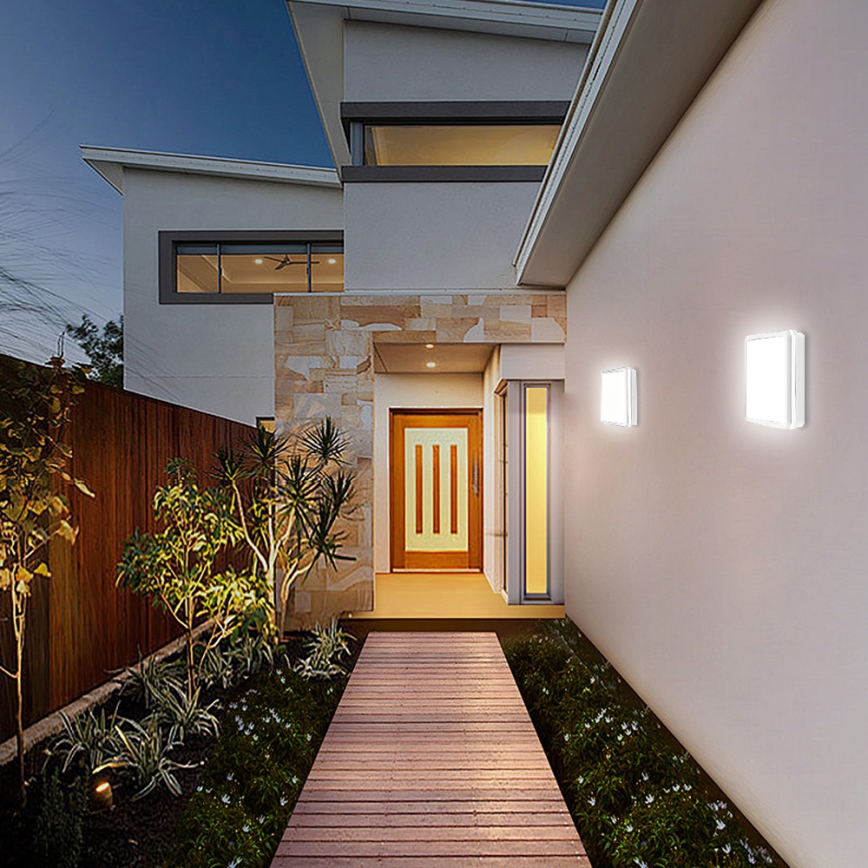 Brilagi - зовнішній світильник BENE LED/24W/230V, 26x26 см, білий, IP54