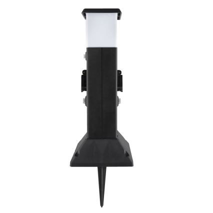 Brilagi - зовнішній світильник з 2 розетками SCHUKO 1xE14/15W/230V IP44 чорний