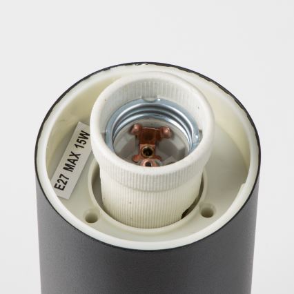 BRILAGI - Зовнішній світильник з датчиком NOVA 1xE27/15W/230V 40 см IP44 чорний