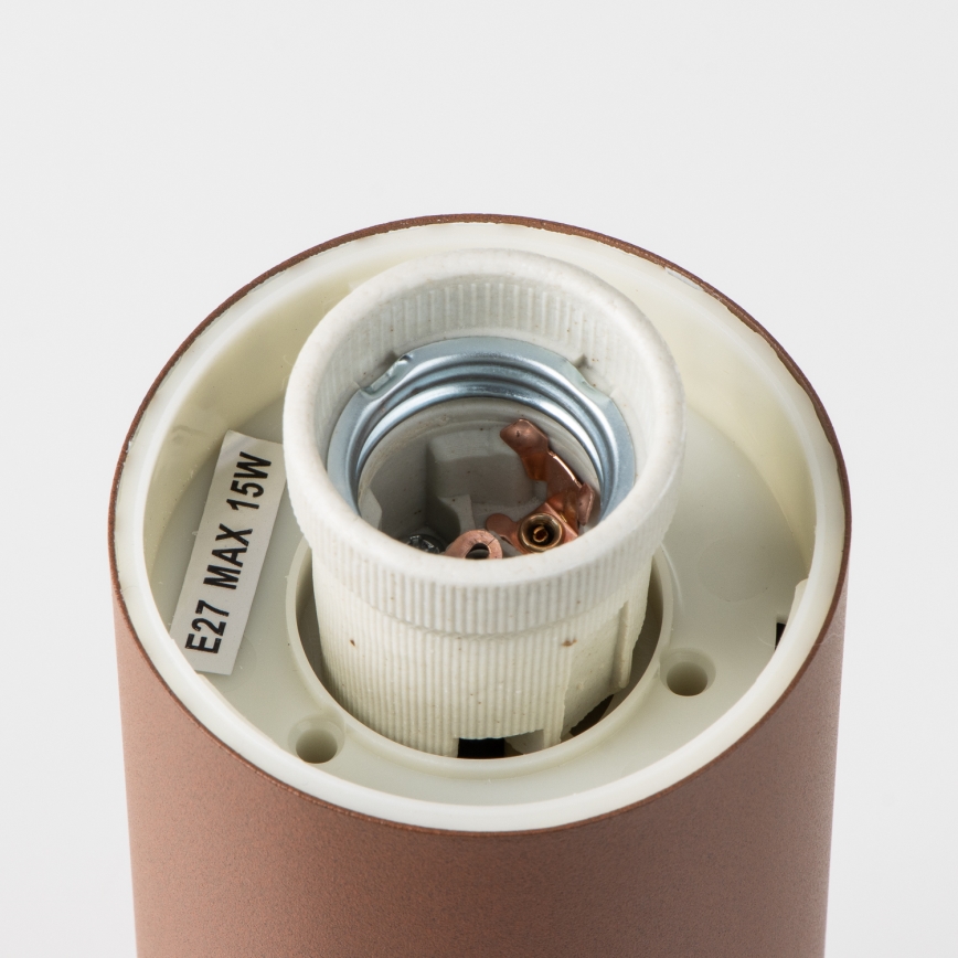 Brilagi - Зовнішній світильник з датчиком NOVA 1xE27/15W/230V 40 см IP44 коричневий