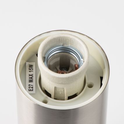 Brilagi - Зовнішній світильник з датчиком руху NOVA 1xE27/15W/230V 40 см IP44 матовий хром