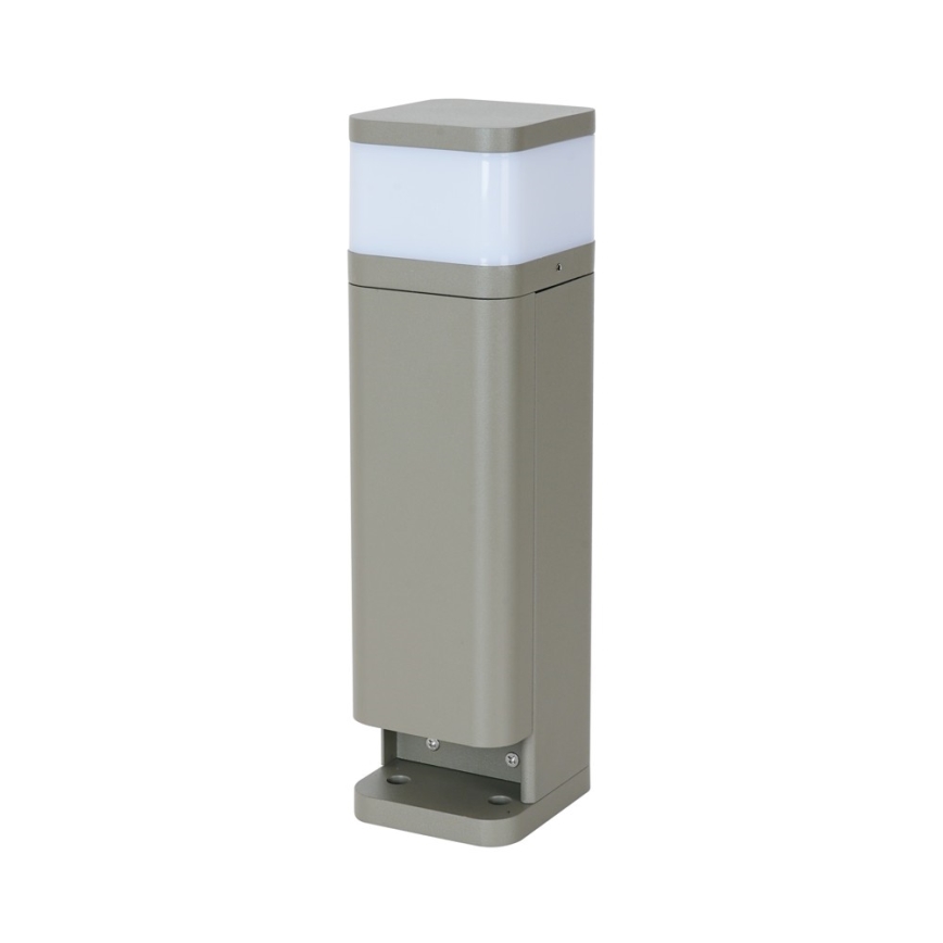BRILAGI - Зовнішня лампа з 2 розетками SCHUKO PILLAR 1xG9/11W/230V IP44 сіра