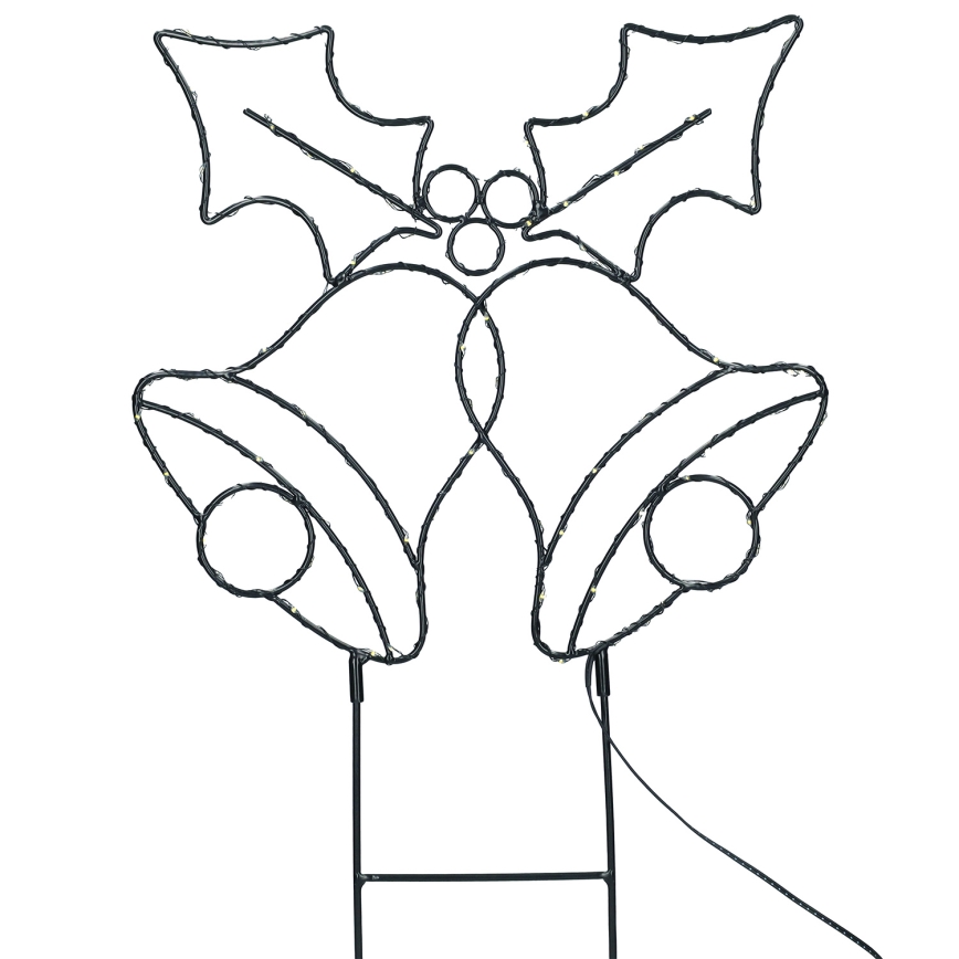 Brilagi - зовнішня різдвяна LED-прикраса LED/3xAA IP44 55x32 см дзвіночки
