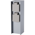 Brilagi - Зовнішня стійка з розетками PILLAR 2Z SCHUKO 230V IP44 срібляста