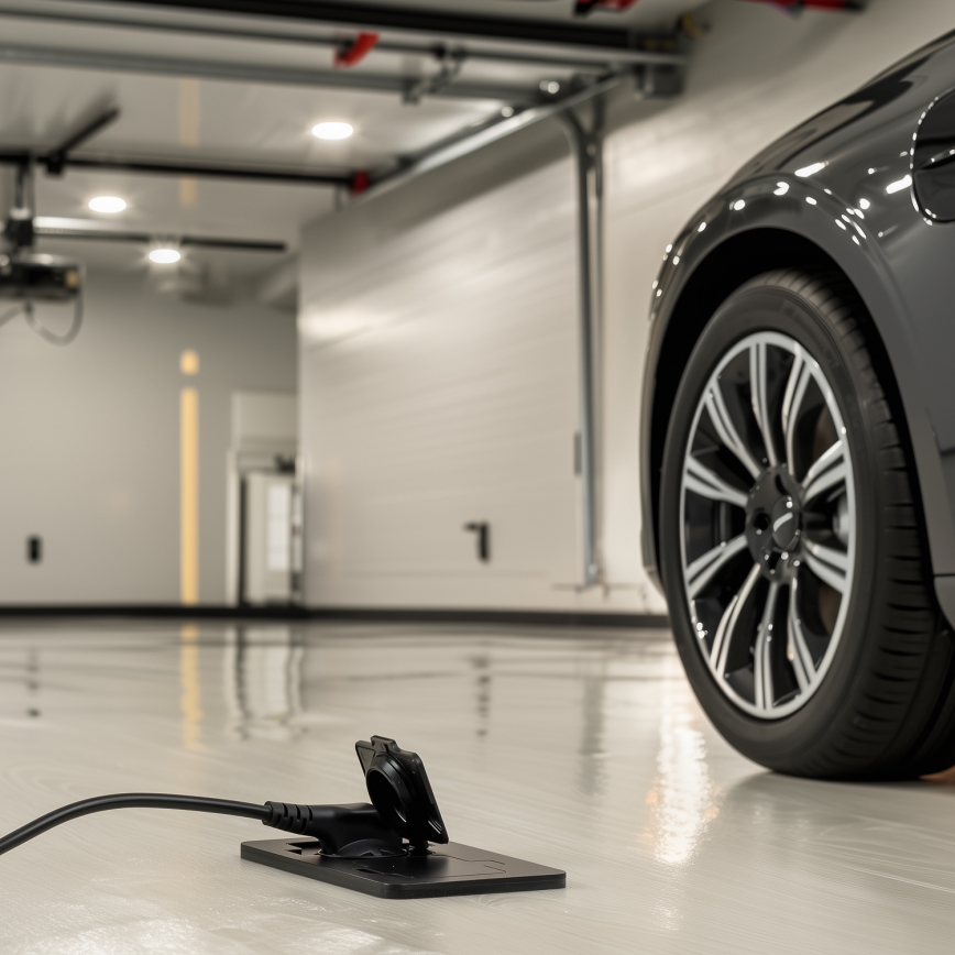 Brilagi - Зовнішня вбудована підлогова подвійна розетка IP55, чорна, прямокутна