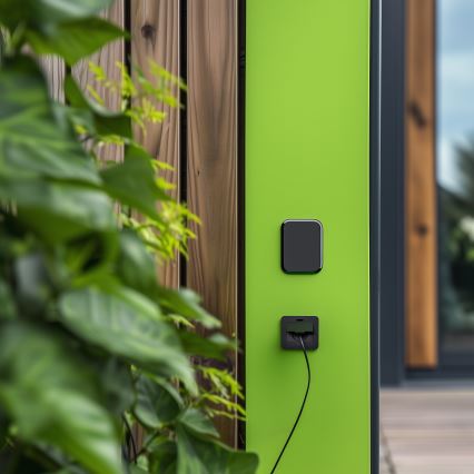 Brilagi - Зовнішня вбудована підлогова розетка IP55, чорна, прямокутна