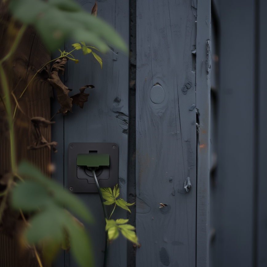 Brilagi - Зовнішня вбудована підлогова розетка IP55, чорна, прямокутна