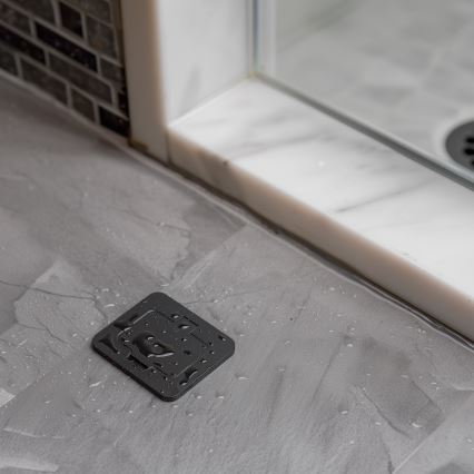 Brilagi - Зовнішня вбудована підлогова розетка IP55, чорна, прямокутна