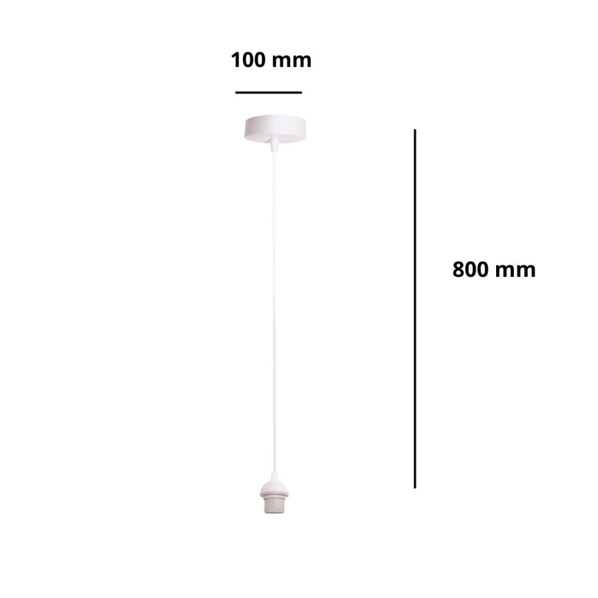 Brilagi - Кабель живлення PARTY 1xE27/60W/230V Ø 10 см білий