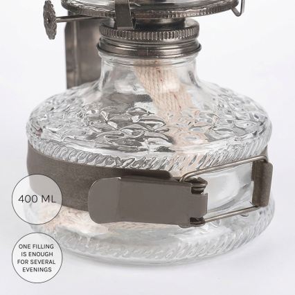 Brilagi - Керосиновая лампа MERLIN со зеркалом, черный хром