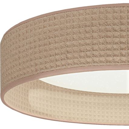 Brilagi - LED диммируемый потолочный светильник VELVET SMARTIX STARS LED/36W/230V 3000-6000K, диаметр 55 см, бежевый, Wi-Fi (Tuya Beacon) + пульт дистанционного управления