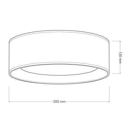 Brilagi - LED диммируемый потолочный светильник VELVET SMARTIX STARS LED/36W/230V 3000-6000K, диаметр 55 см, бежевый, Wi-Fi (Tuya Beacon) + пульт дистанционного управления