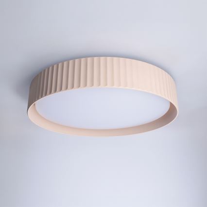 Brilagi - LED-потолочный светильник с функцией диммирования LUCIA LED/48 Вт/230 В 3000-6500 К, диаметр 41 см, бежевый + пульт дистанционного управления