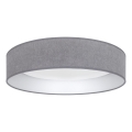 Brilagi — диммируемый потолочный светильник VELVET SMARTIX STARS LED/24W/230V 3000-6000K диам. 45 см серый Wi-Fi Tuya Beacon + пульт дистанционного управления