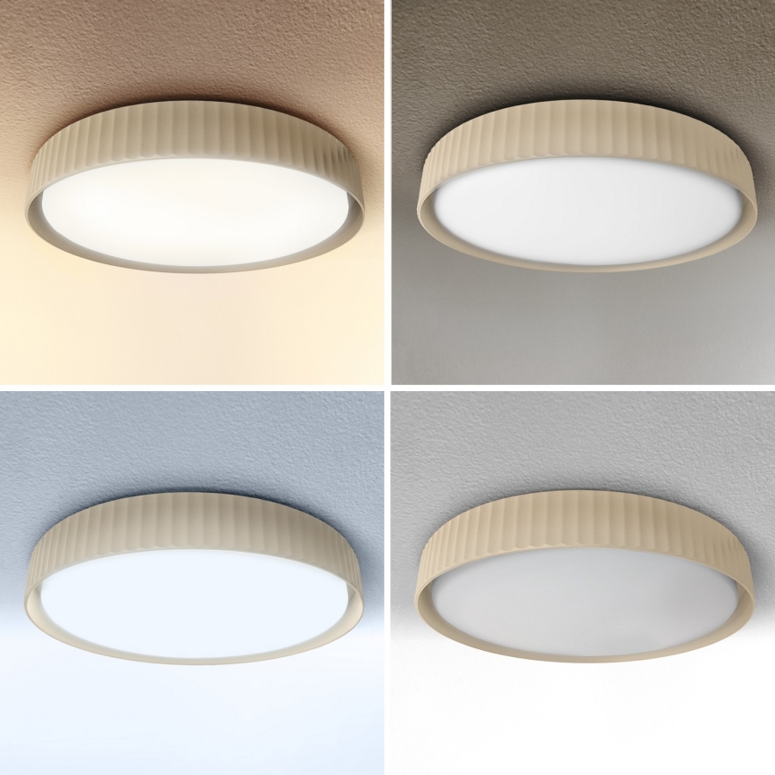 Brilagi - затемнюваний стельовий LED-світильник LUCIA LED/48W/230V 3000-6500K, діаметр 41 см, бежевий + пульт дистанційного керування