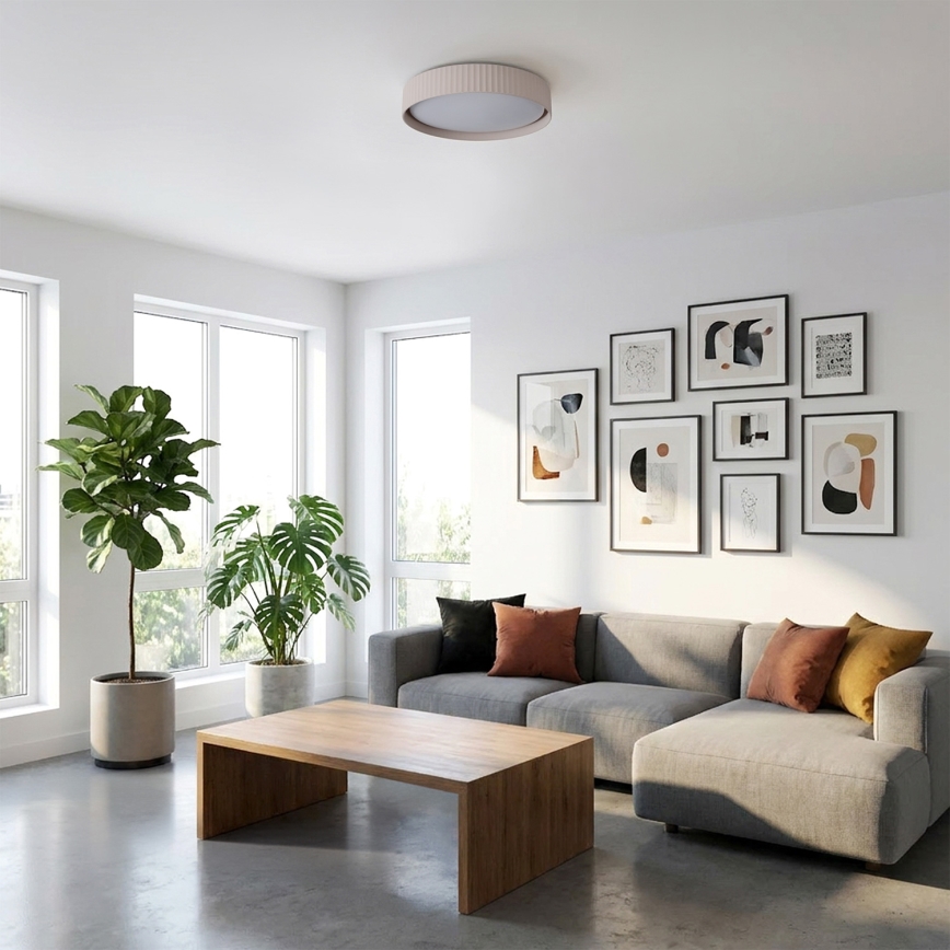 Brilagi - затемнюваний стельовий LED-світильник LUCIA LED/48W/230V 3000-6500K, діаметр 41 см, бежевий + пульт дистанційного керування