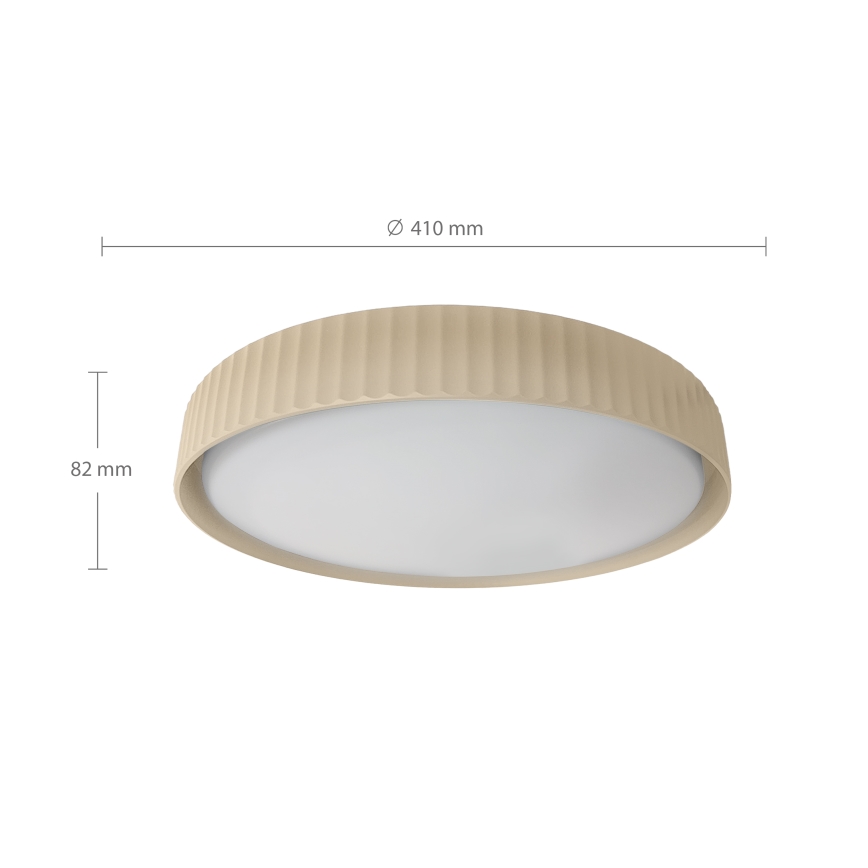 Brilagi - затемнюваний стельовий LED-світильник LUCIA LED/48W/230V 3000-6500K, діаметр 41 см, бежевий + пульт дистанційного керування