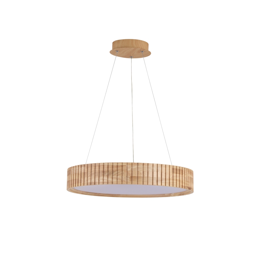 Brilagi - LED-подвесной светильник на тросе FALCON WOOD MODERN LED/30W/230V 3000/4000/6000K, диаметр 45 см, дерево