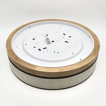 Brilagi — потолочный светильник LED BELLADONNA, 36 Вт/230 В, Ø 50 см, кремовый/дуб