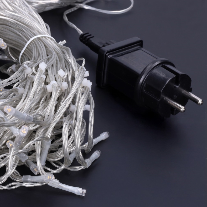 Brilagi - LED зовнішня різдвяна гірлянда 360 LED/8 режимів, 14 м, IP44, тепле біле світло, у вигляді сосулок