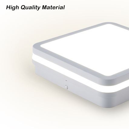 BRILAGI — уличный LED-светильник BENE с датчиком, 18 Вт/230 В, 22×22 см, белый, IP54