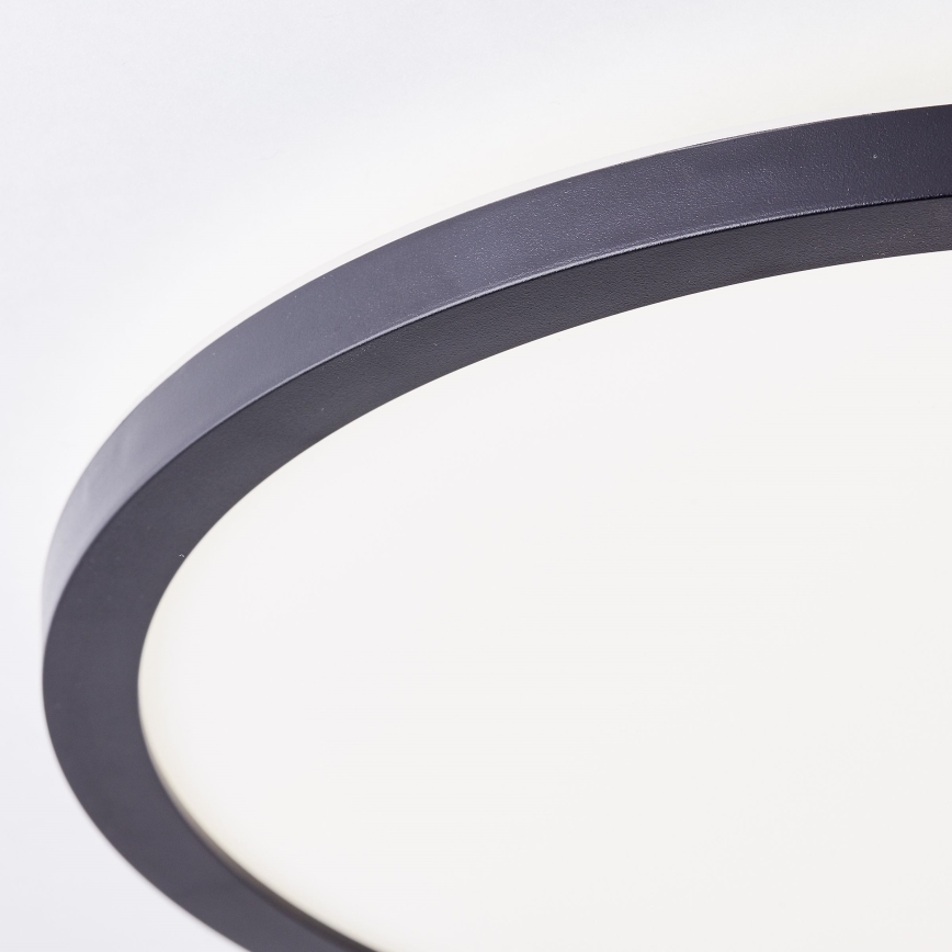 Брілянт - ЛЕД-стельовий світильник МІЛТОН 18 Вт/230 В, діаметр 29,3 см, чорний