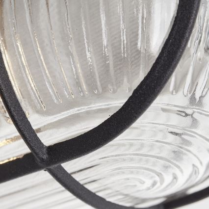 Брілянт - Стельовий світильник БОББІ 1хЕ27/40Вт/230В чорний