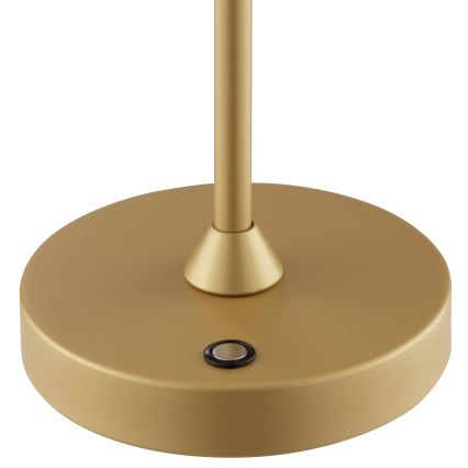 Brilliant - LED Диммируемая аккумуляторная сенсорная уличная настольная лампа ELORA LED/2,5 Вт/5 В 2700K 2600 mAh IP44 золотая