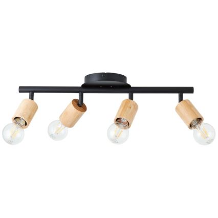 Brilliant - Бамбуковий точковий світильник 4xE27/28W/230V
